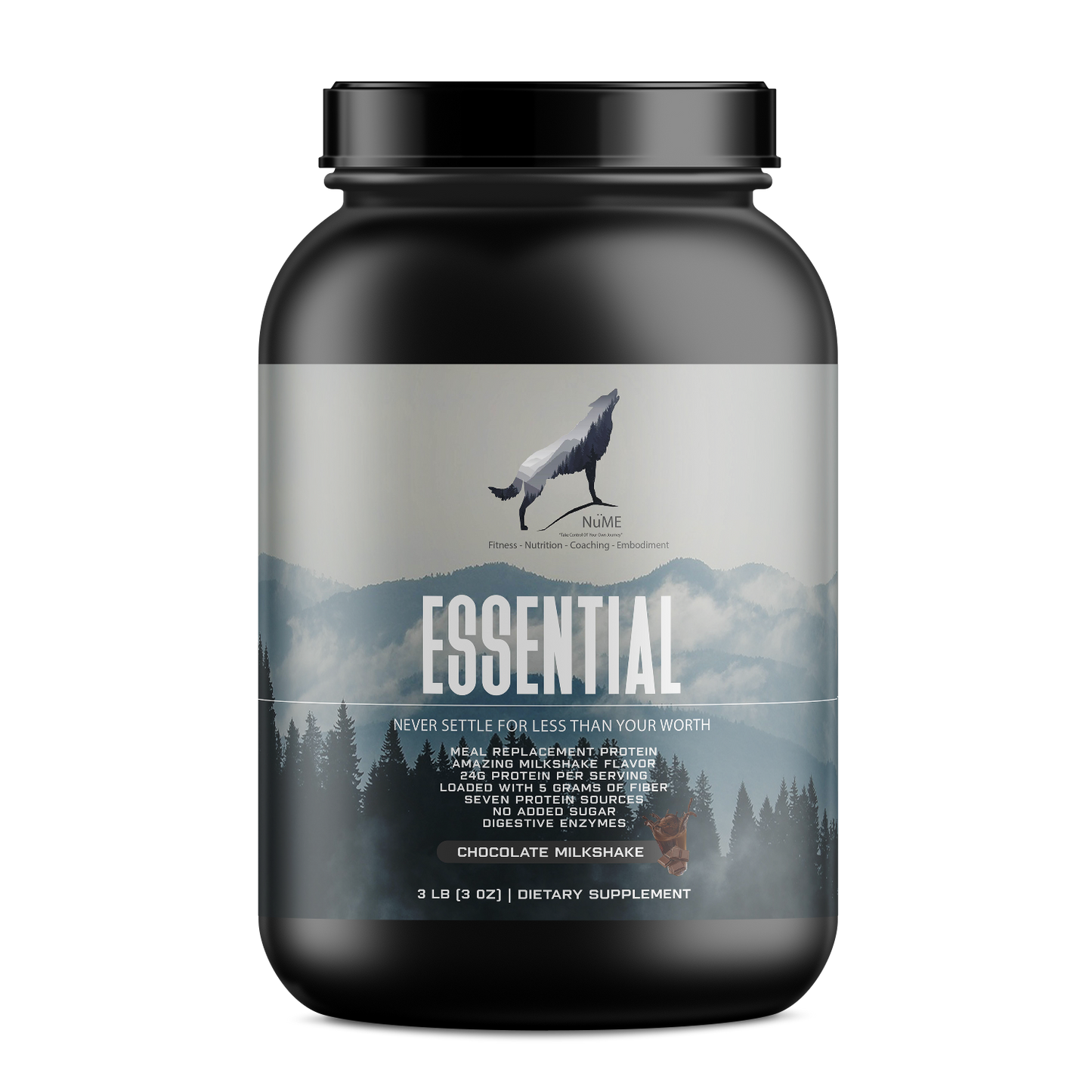 2.9lb Essential Meal Replacement Protein Chocolate Milkshake w/0% Added Sugar