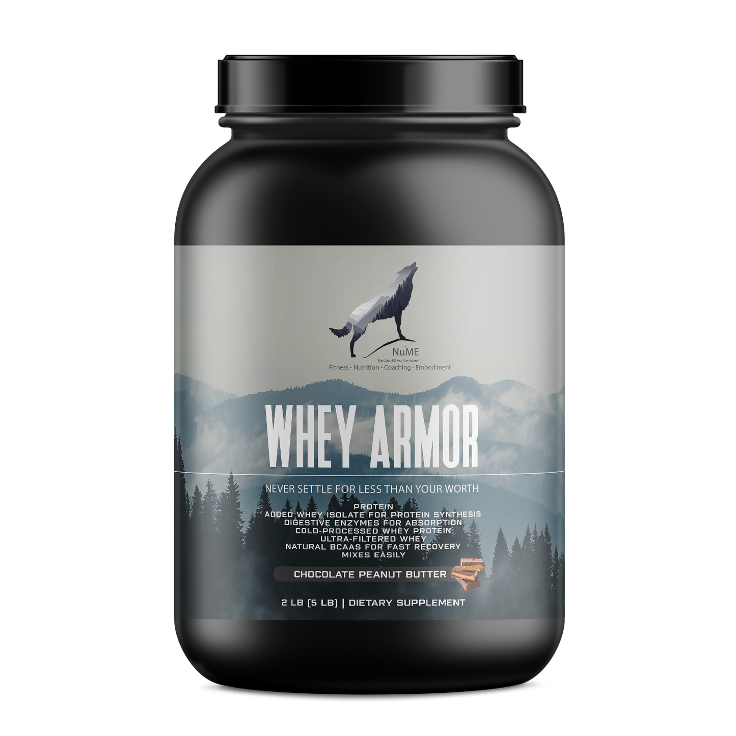 2lb Whey Armor Protein Chocolate Peanut Butter