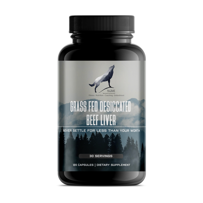 Grass Fed Desiccated Beef Liver Capsules