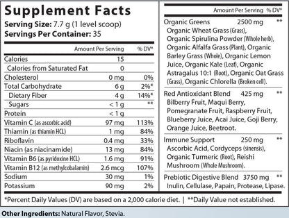 All-In-One Greens & Red SuperFood + Immune (Mixed Berry)