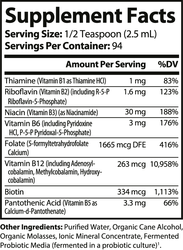 Fermented Vitamin B Complex 8 fl oz